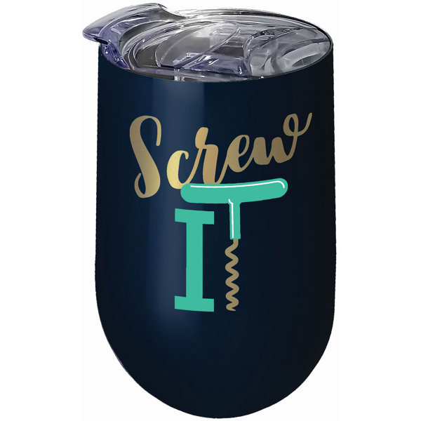 Spoontiques 16oz. Insulated Stainless Steel Wine Tumbler Wayfair